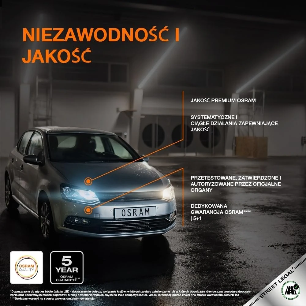 OSRAM H4 LED automobilio lemputės 14 W 12 V 6000 K NIGHT BREAKER LED SPEED 64193DWNBSP-2HB