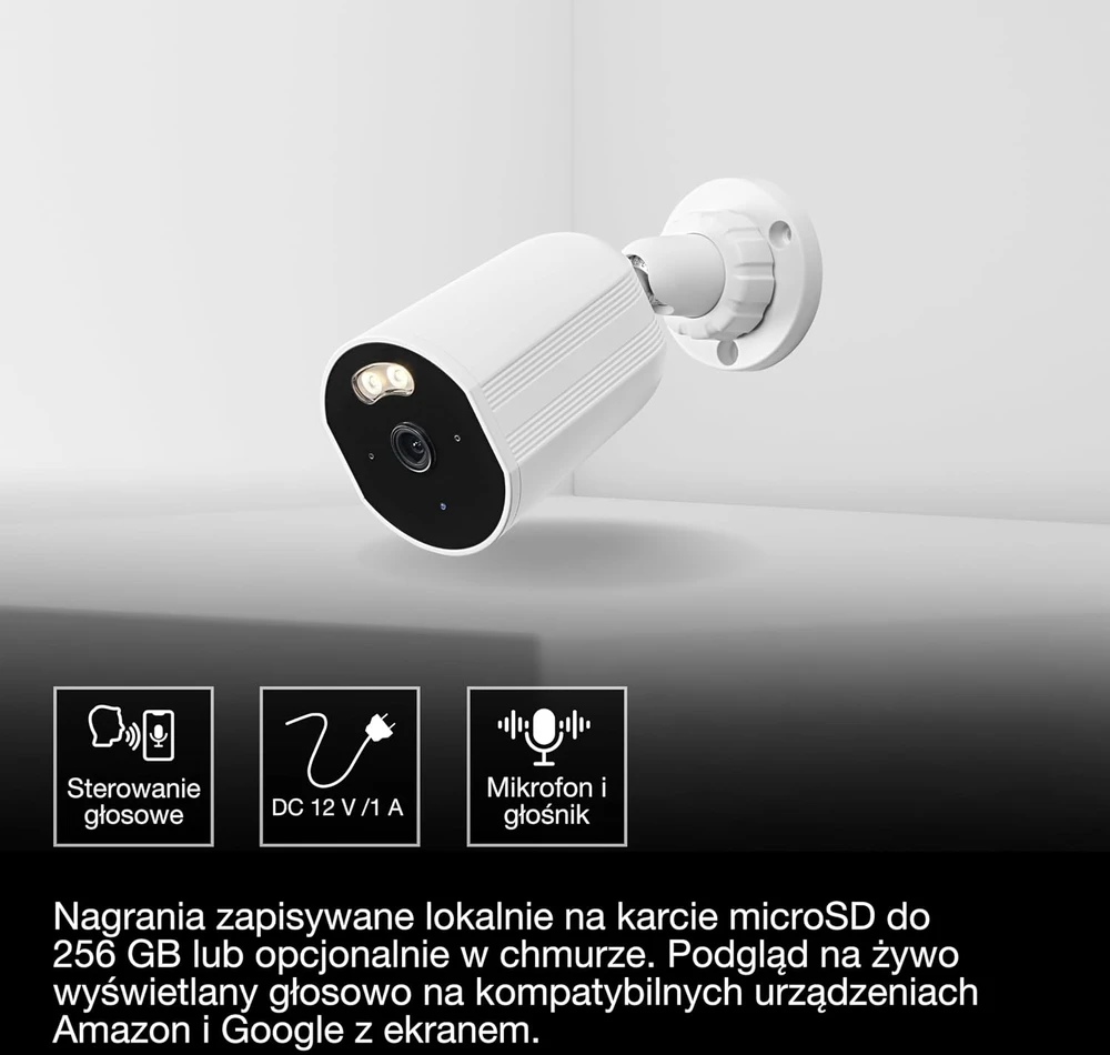 OSRAM lauko Wi-Fi vaizdo kamera 1440p su judesio aptikimu 4058075850538