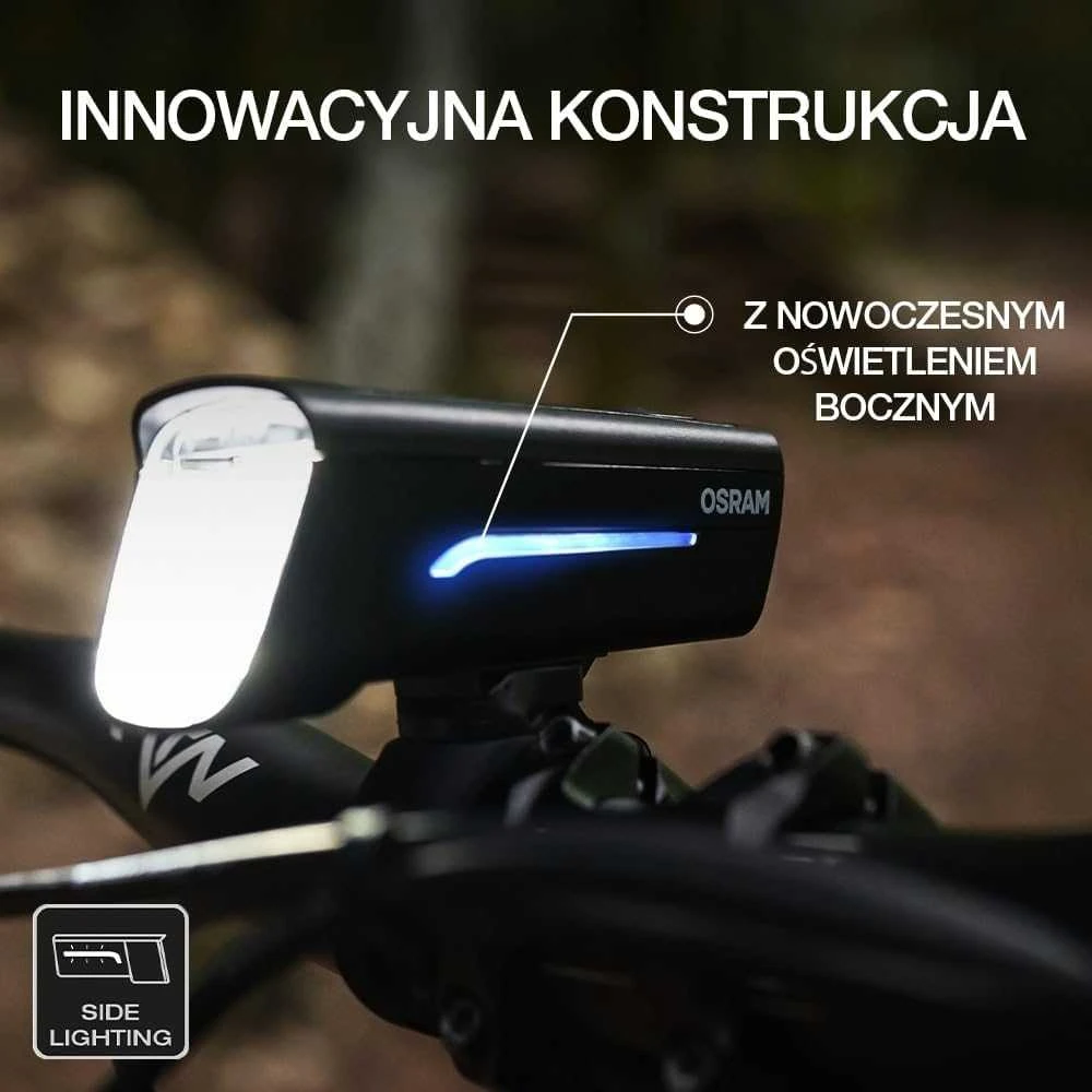 Dviračių žibintų rinkinys Osram LED, plastikas, juoda