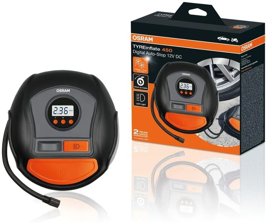 OSRAM Oro kompresorius skaitmeninis 5.5BAR 12V