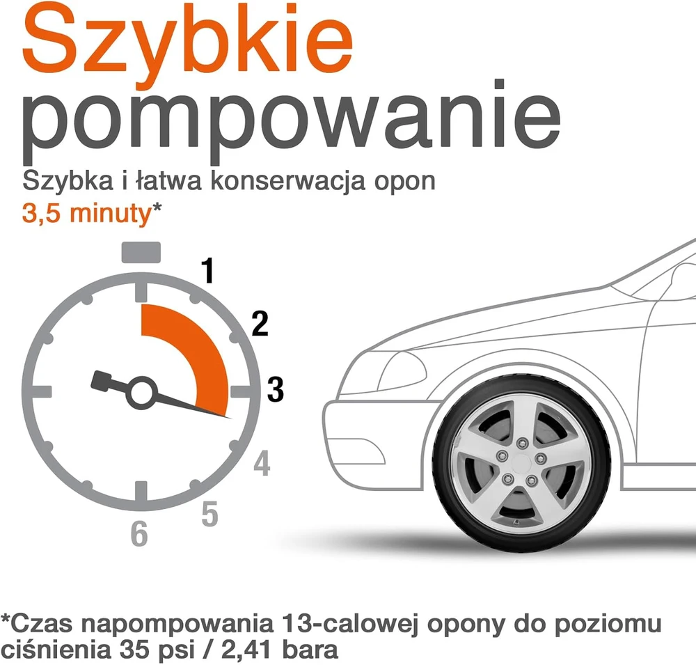 OSRAM skaitmeninis padangų kompresorius TYREinflate 400, 12 V, 150 psi, OTI400