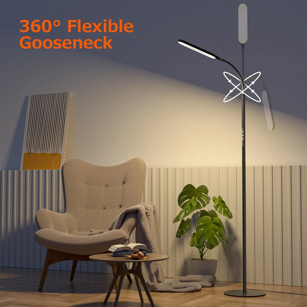 OUSFOT LED grindinis šviestuvas 15 W, 170 cm, reguliuojamas, BZS-HB20