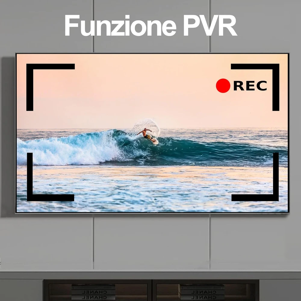 Owerslyn DVB-T2 skaitmeninis TV priedėlis HDMI, AV, USB, PVR, H.265 HEVC, Full HD, M3-Stick