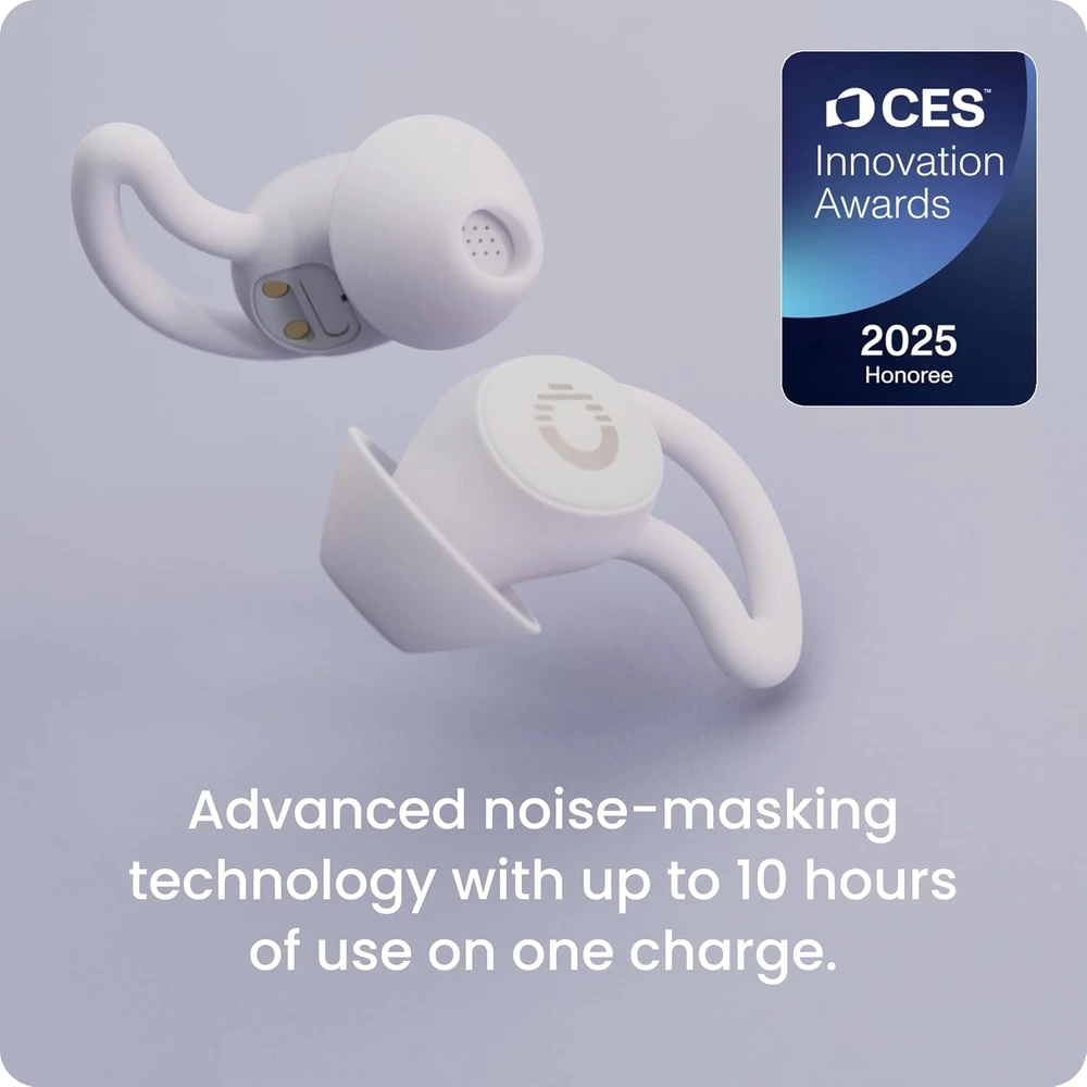 Ozlo belaidės ausinės miegui Sleepbuds, Bluetooth 10 val. baterija, pasyvi triukšmo izoliacija