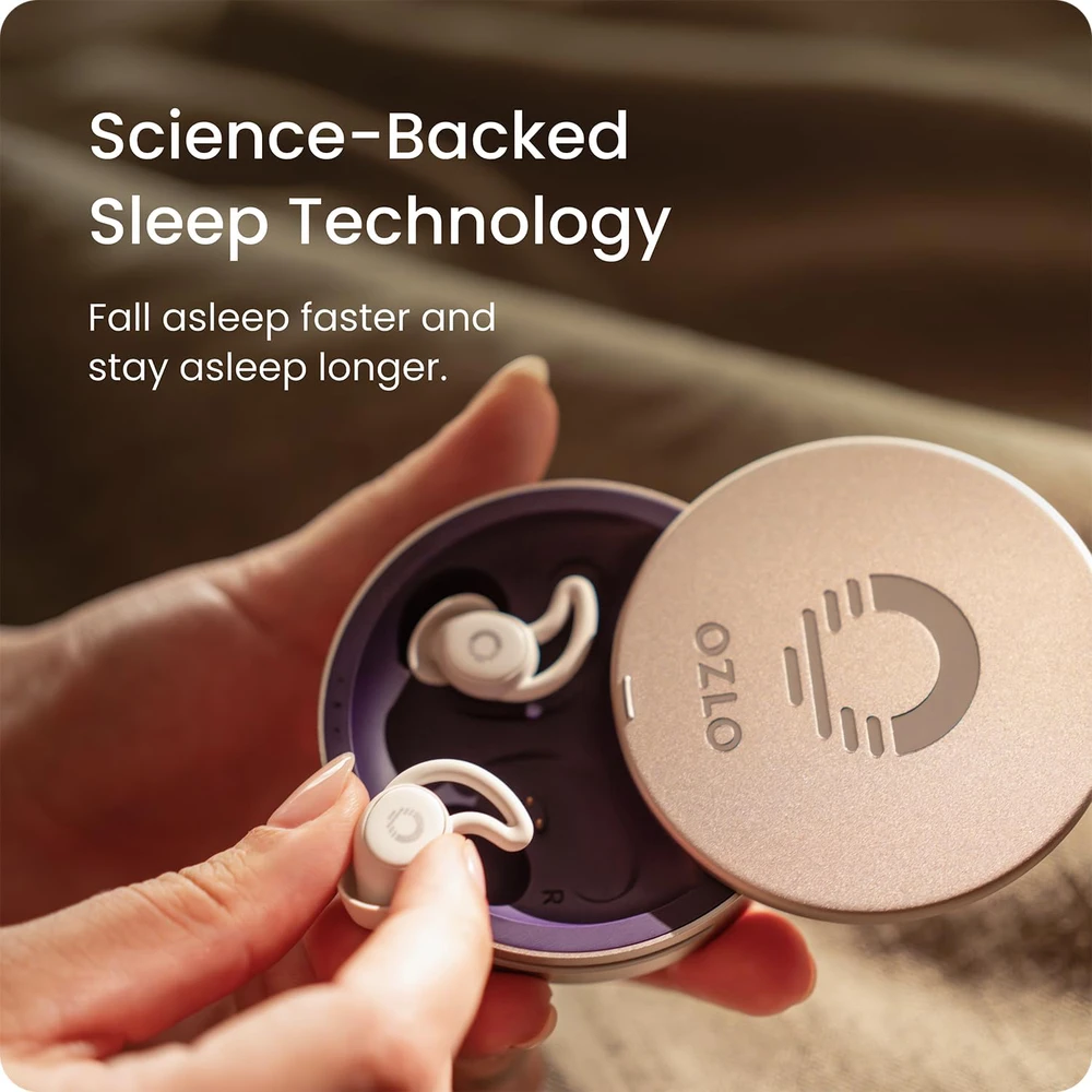 Ozlo belaidės ausinės miegui Sleepbuds, Bluetooth 10 val. baterija, pasyvi triukšmo izoliacija