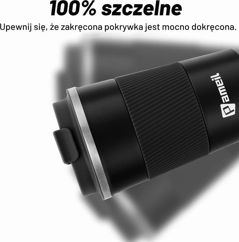 Pameil nerūdijančiojo plieno termopuodelis 380 ml su dvigubomis sienelėmis C010-005