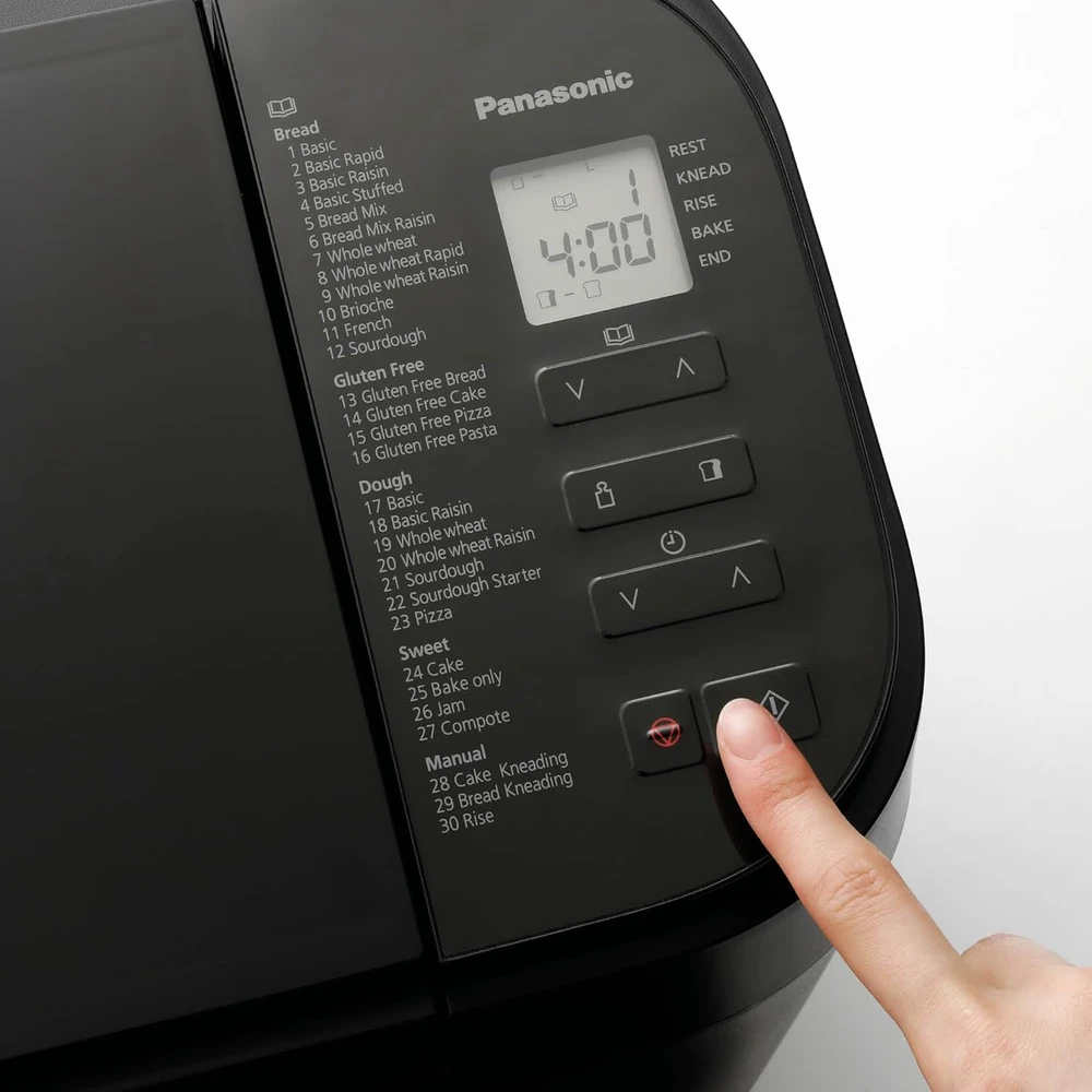 Duonkepė Panasonic | Bread Maker | SD-R2530 | Power 550 W | Number of programs 30 | Ekranas Yes | Juodas