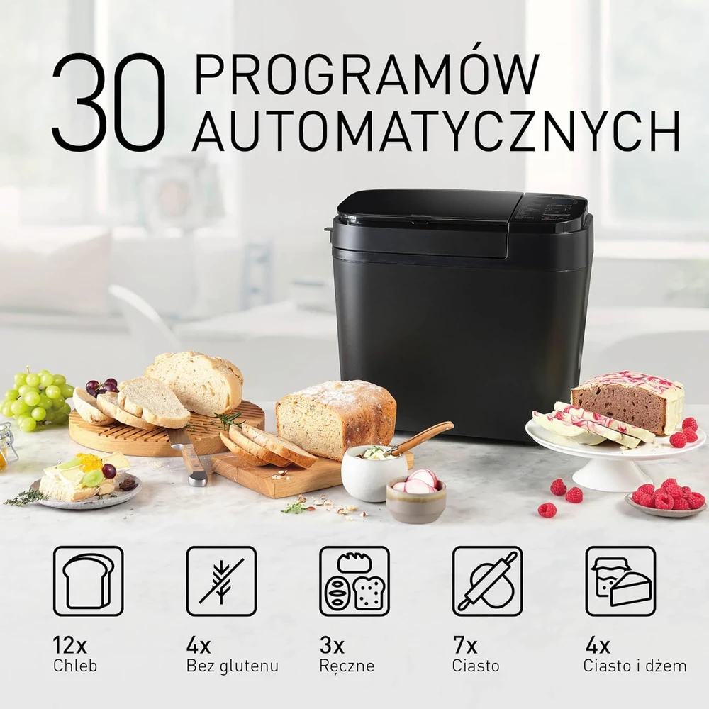 Duonkepė Panasonic | Bread Maker | SD-R2530 | Power 550 W | Number of programs 30 | Ekranas Yes | Juodas