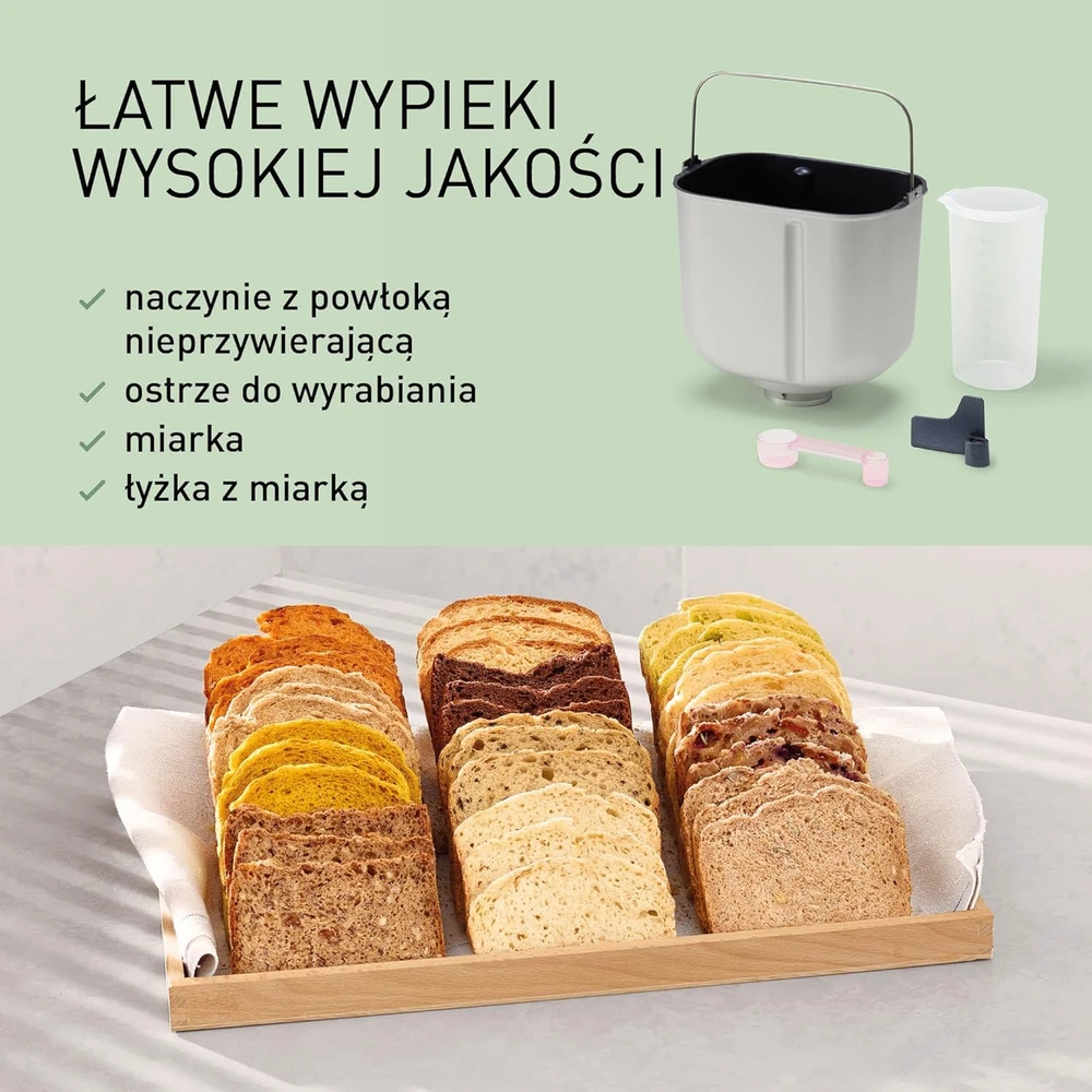 Panasonic | Duonkepė | SD-B2510 | Galia 550 W | Programų skaičius 21 | Ekranas Taip | Baltas