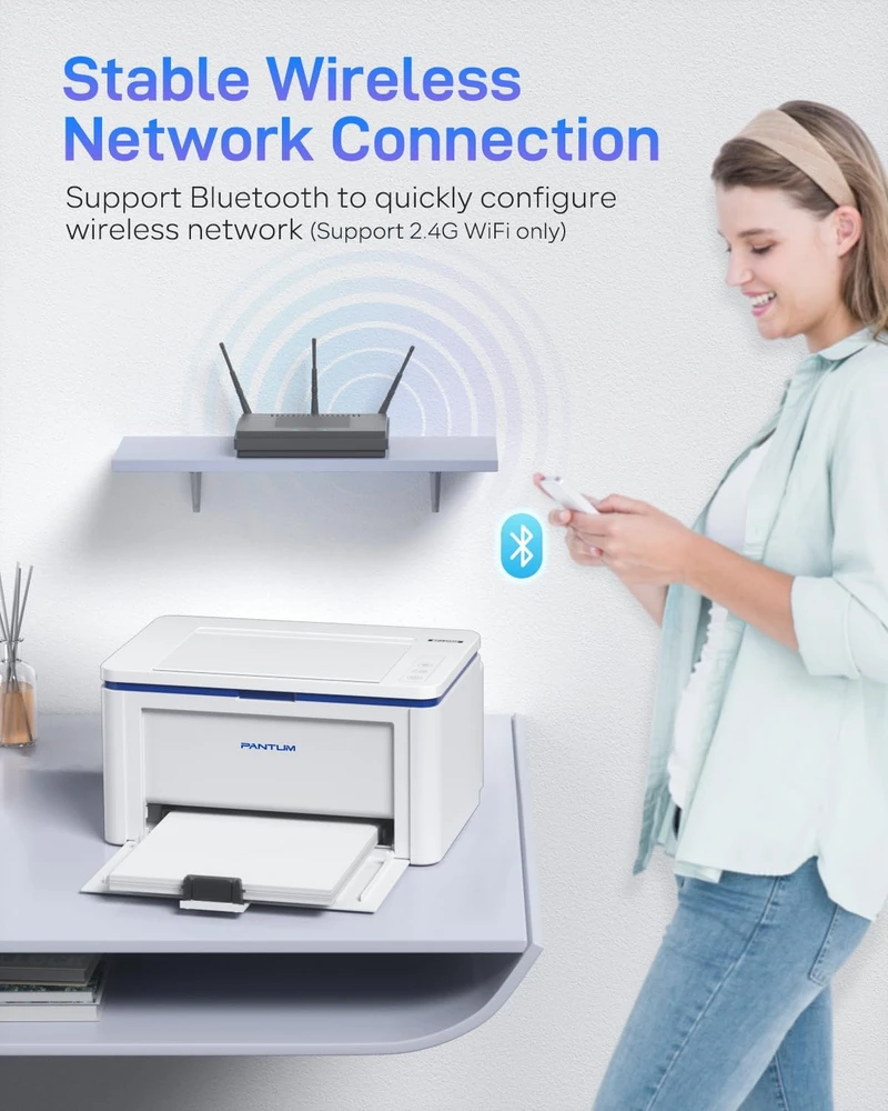 Pantum BP2309W lazerinė monochromatinė spausdintuvas, Wi-Fi, Bluetooth, 22 ppm, USB