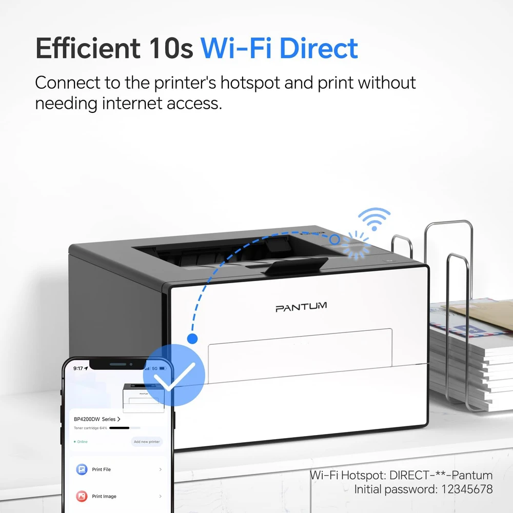 Pantum BP4209DW lazerinė nespalvota spausdintuvas, 30 psl./min, A4, Wi-Fi, automatinis dvipusis spausdinimas