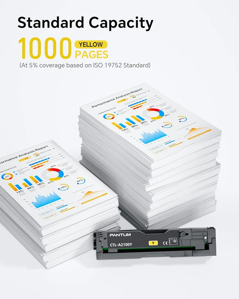 Pantum CTL-A2100Y geltonas tonerio kasetė, 1000 puslapių, suderinama su CP2100DW, CM2100DW, CM2100ADW