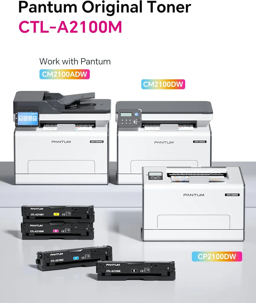 Pantum magenta tonerio kasetė CTL-A2100M, skirta CP2100DW, CM2100DW, CM2100ADW, 1000 psl.