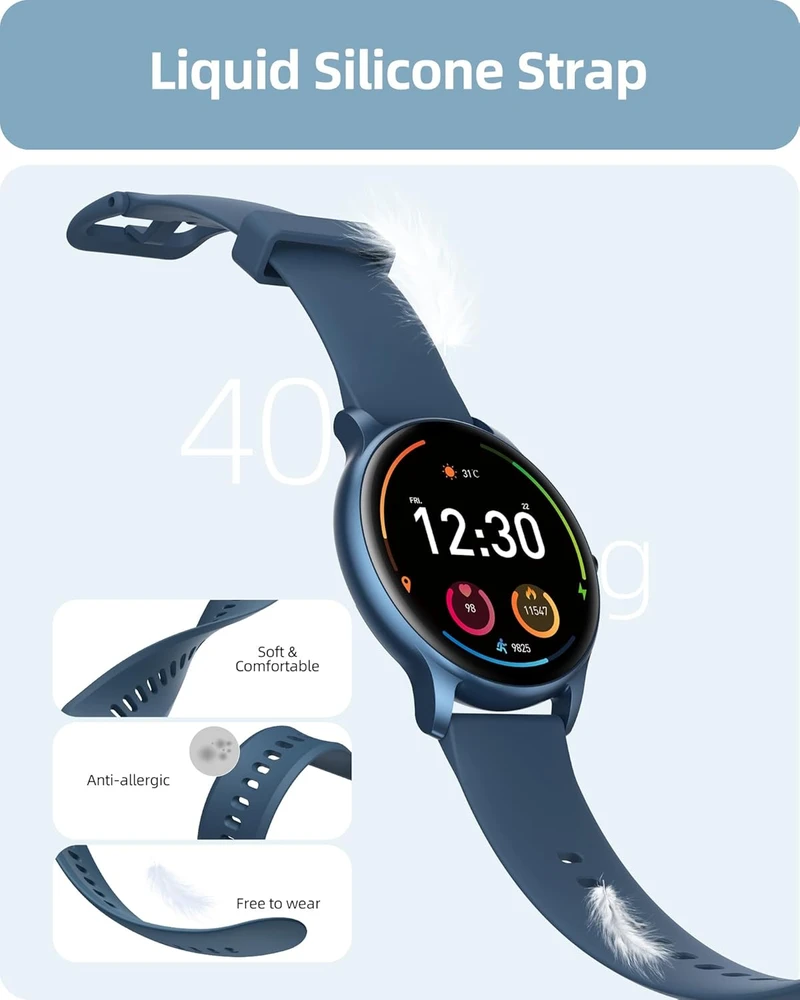Parsonver išmanusis laikrodis, 1,32 colio AMOLED, Bluetooth, 100+ sporto režimų, SPROD1