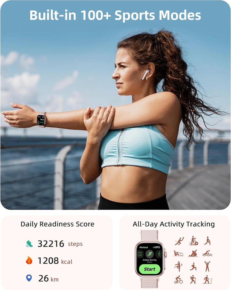 Parsonver išmanusis laikrodis su GPS, Bluetooth skambučiais ir 1.85 col. ekranu CW Watch S6 G