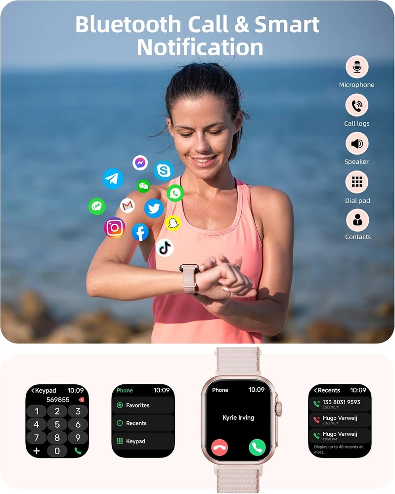 Parsonver išmanusis laikrodis su GPS, Bluetooth skambučiais ir 1.85 col. ekranu CW Watch S6 G