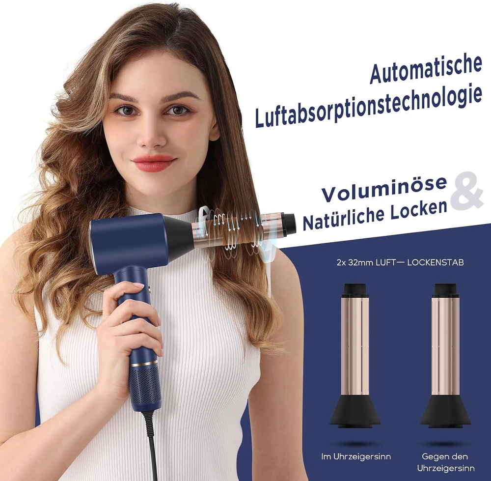 PARWIN PRO BEAUTY joninis plaukų džiovintuvas Air-Sonic 1875 W su difuzoriumi HD2006