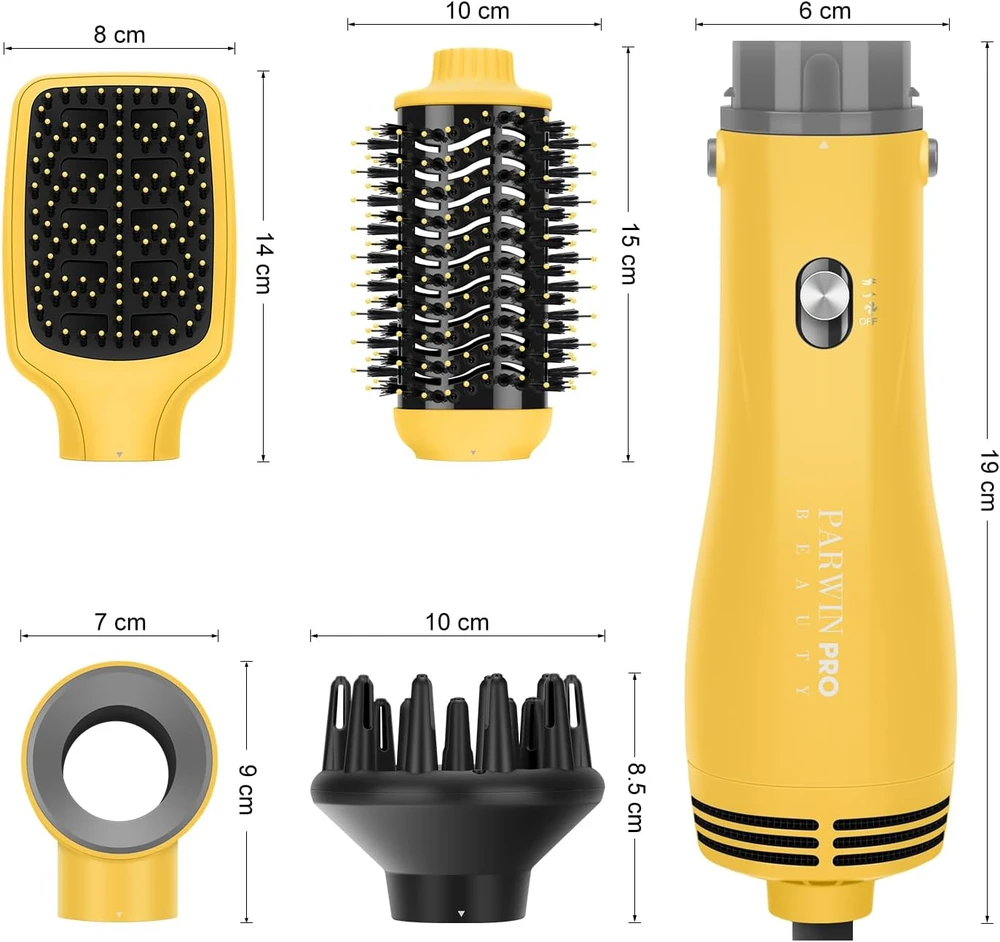 PARWIN PRO BEAUTY karšto oro plaukų formavimo rinkinys 4 viename, 1100 W, AB0329