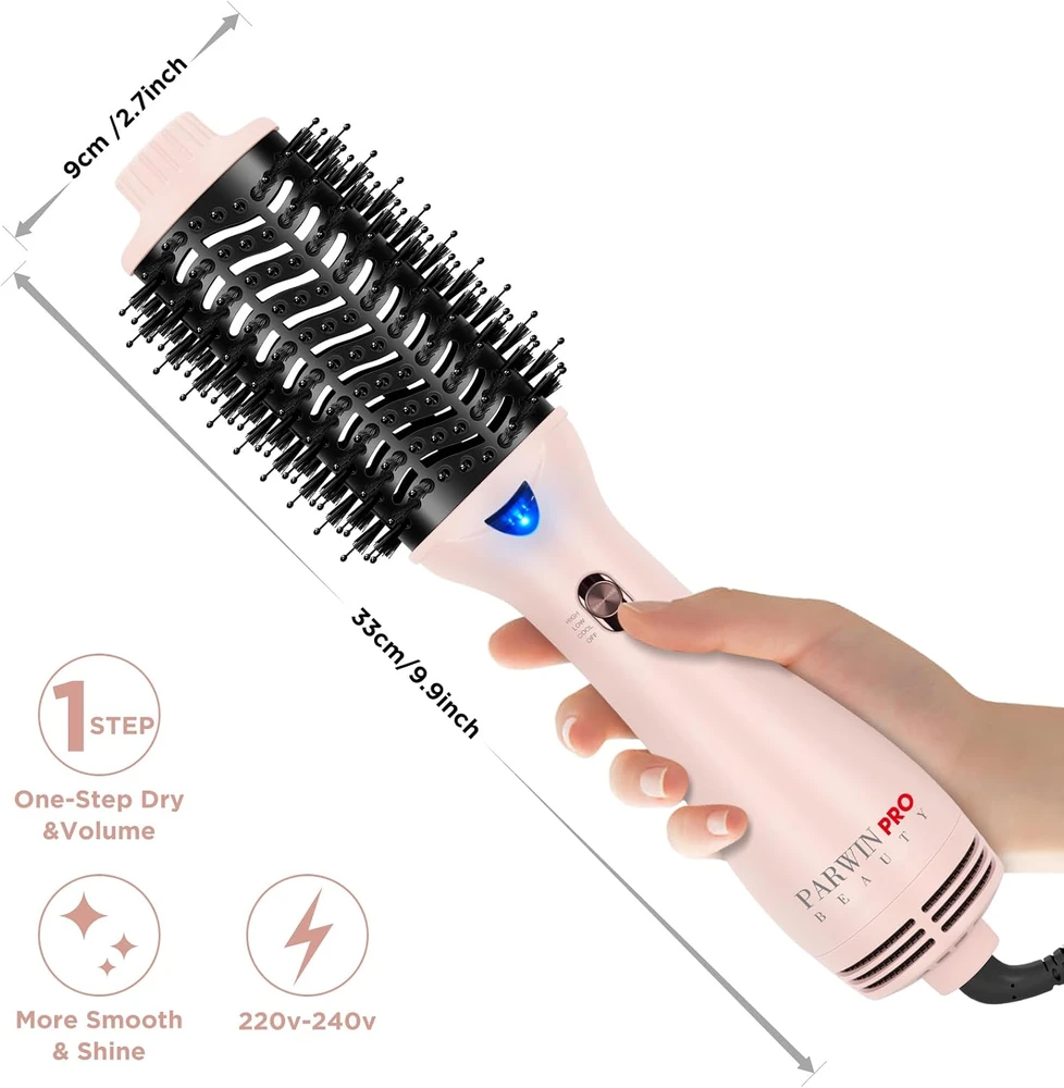 PARWIN PRO BEAUTY karšto oro plaukų formavimo šepetys 1000 W su jonizacija AB0322