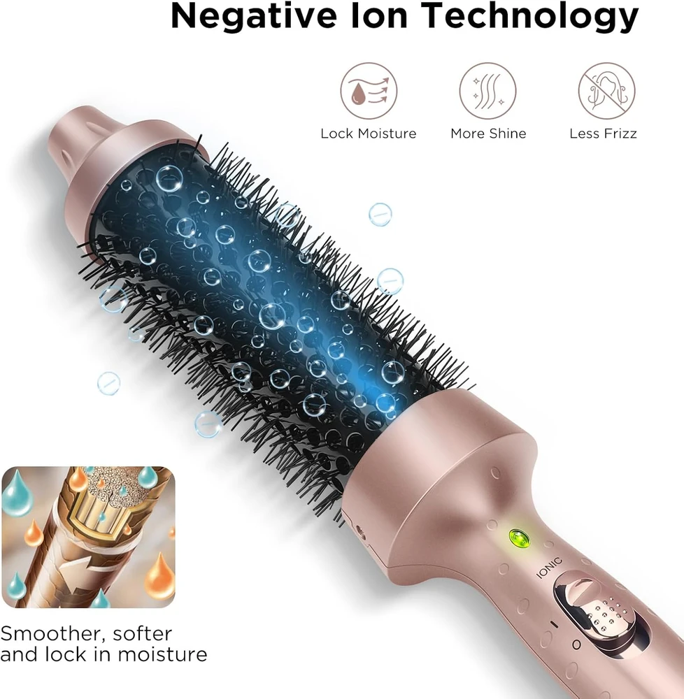 PARWIN PRO BEAUTY šildomas plaukų formavimo šepetys 40 mm su jonų technologija HT018D