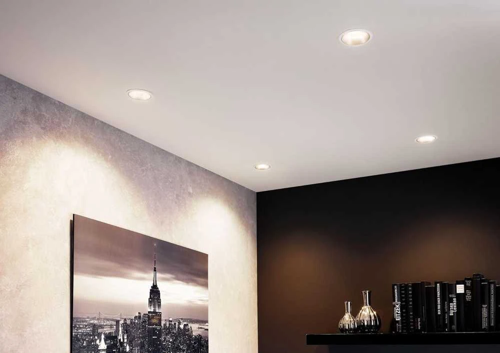 Paulmann įleidžiamas LED šviestuvas Cole, apvalus, 6,5 W, balta ir matinė aukso spalva, 2700 K, 93405