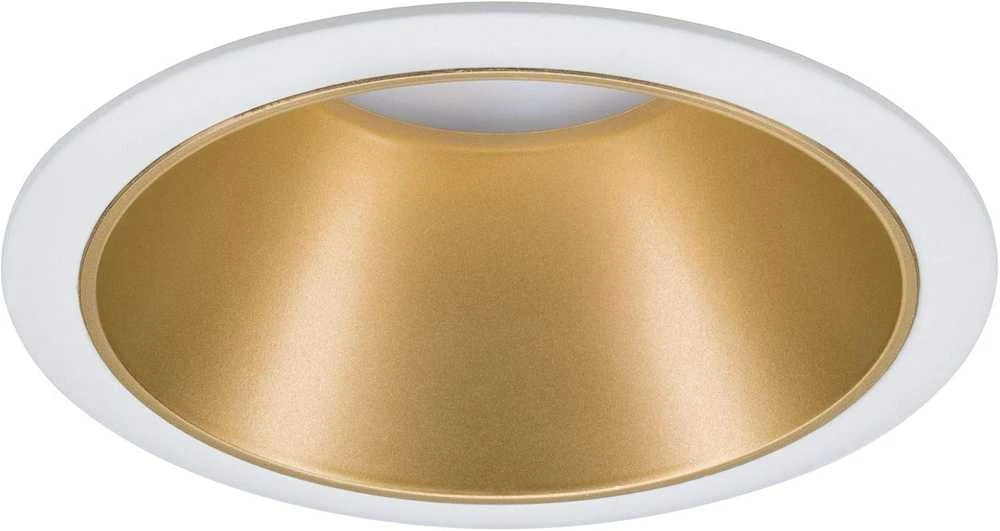 Paulmann įleidžiamas LED šviestuvas Cole, apvalus, 6,5 W, balta ir matinė aukso spalva, 2700 K, 93405
