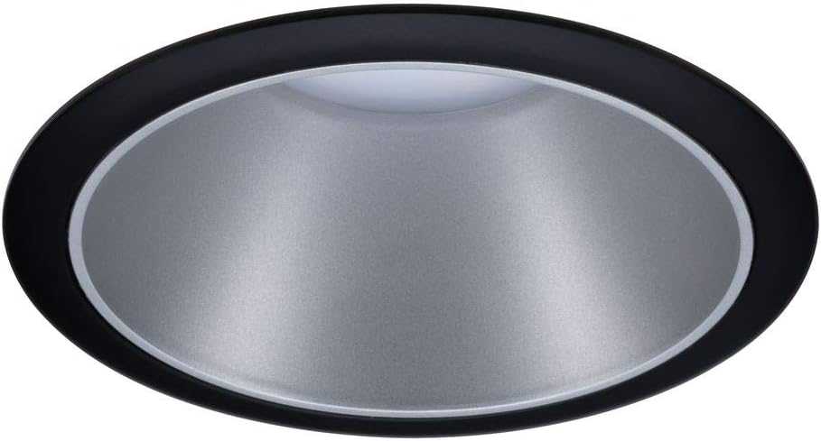 Paulmann įleidžiami LED šviestuvai Cole, apvalūs, 3 × 6,5 W, 2700 K, IP44, juoda sidabrinė, 93408