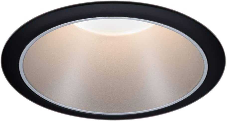 Paulmann įleidžiami LED šviestuvai Cole, apvalūs, 3 × 6,5 W, 2700 K, IP44, juoda sidabrinė, 93408