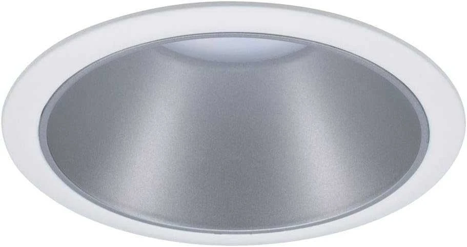 Paulmann įleidžiamų LED lubų šviestuvų komplektas Cole, apvalūs, 3 × 6,5 W, 2700 K, balti sidabriniai, IP44, 19,5 W, 93410