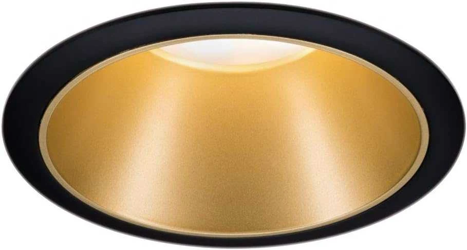Paulmann įleidžiamų LED šviestuvų rinkinys 3 × 6,5 W, IP44, 2700 K, reguliuojamas, juodas matinio aukso, Cole 93404