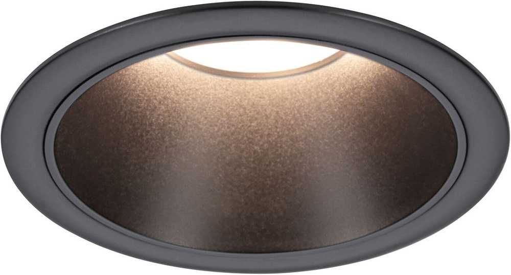 Paulmann įleidžiamų LED šviestuvų rinkinys Cole, 3 × 6 W, IP44, 2700 K, juodas, 88 mm, 3 vnt.