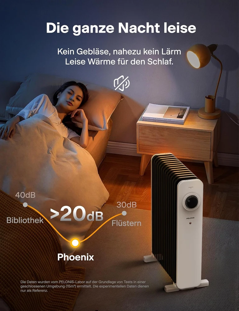 Pelonis alyvinis radiatorius 2500 W su 3D konvekcija ir termostatu NY2513-21UW