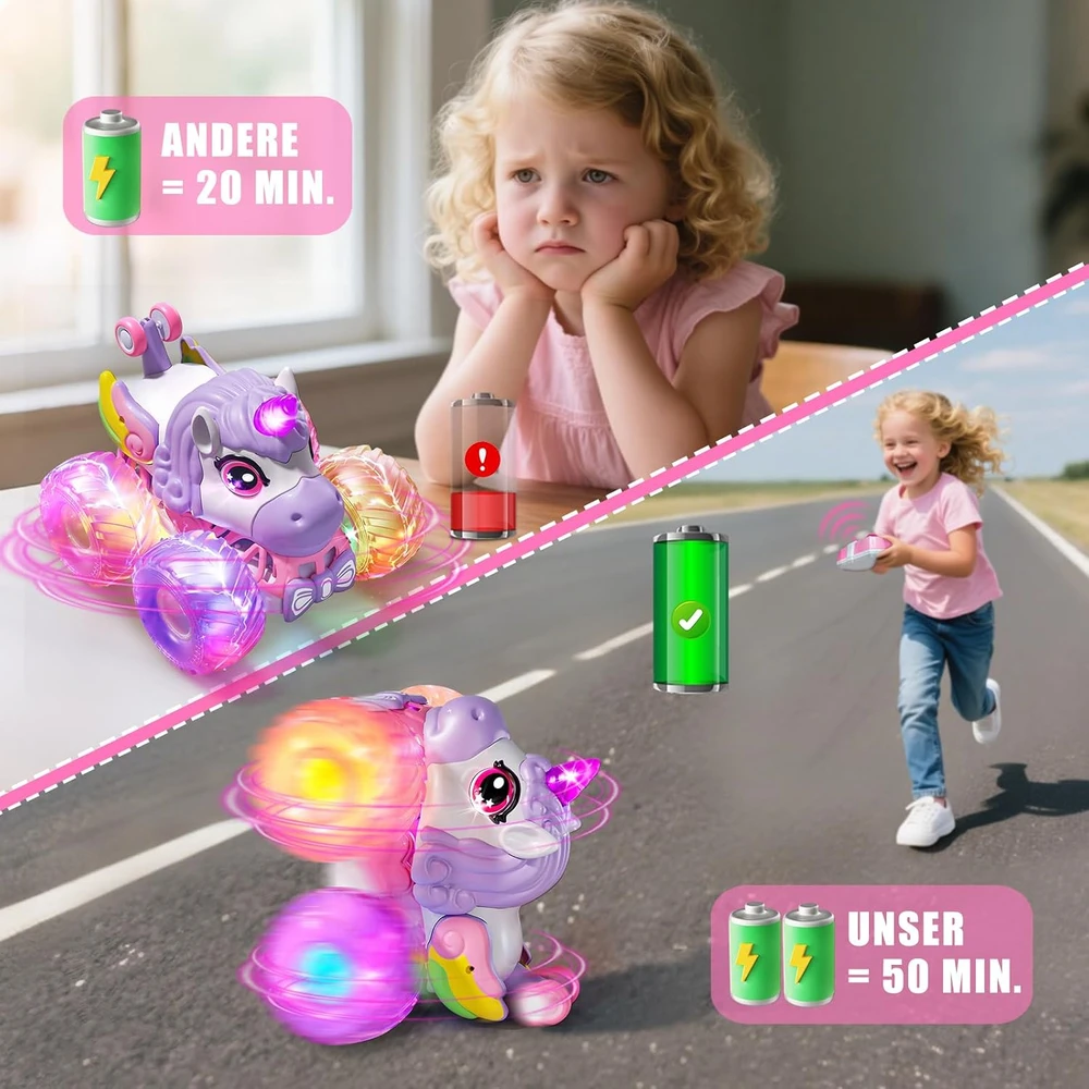 PENGBU RC nuotoliniu būdu valdomas vienaragio monstrų sunkvežimis su šviesomis LY-023