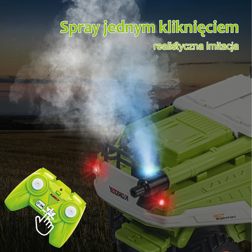 PENGBU RC nuotoliniu būdu valdomas žaislinis kombainas 2,4 GHz 3605