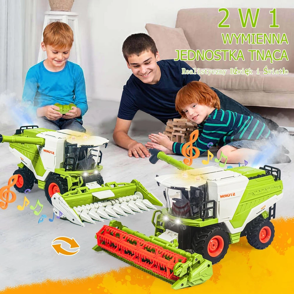 PENGBU RC nuotoliniu būdu valdomas žaislinis kombainas 2,4 GHz 3605
