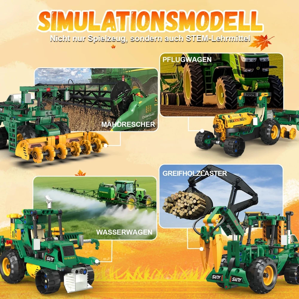 PENGBU RC programuojamas 5-in-1 robotų konstruktorius su nuotoliniu valdymu K96234