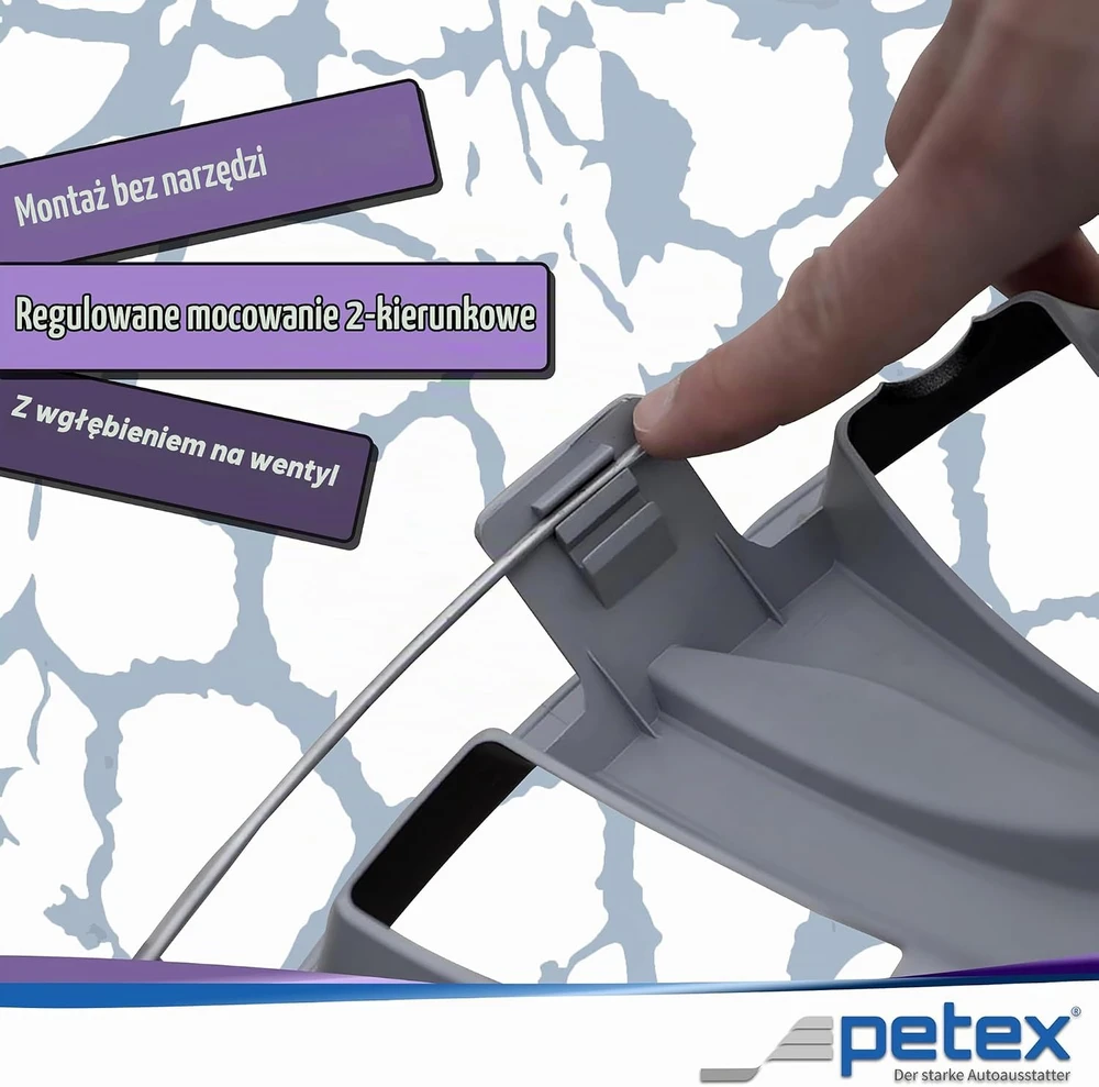Petex automobilio ratų gaubtai Silverstone Pro Juodas 16 colių RB531616