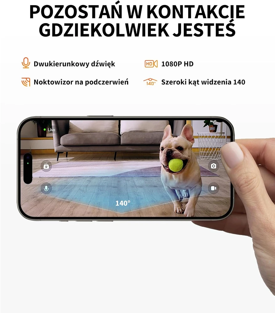 PETKIT automatinė kačių ir šunų šėrykla su 1080p kamera, 3 l, Wi-Fi, D4H-C-EU