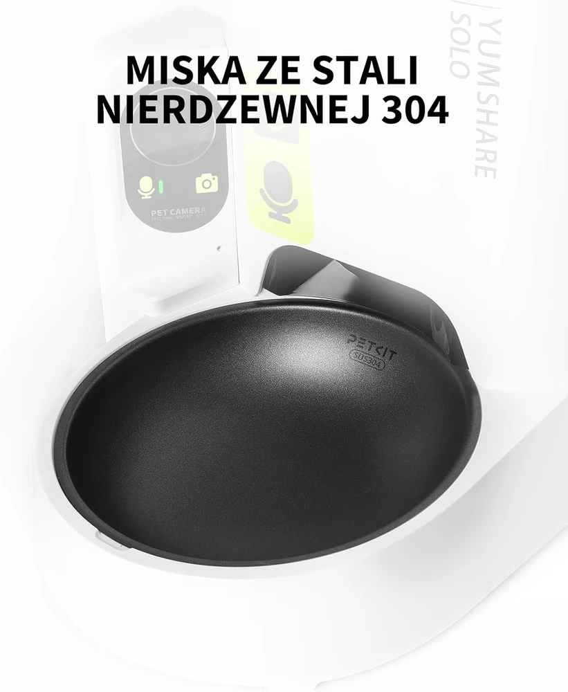 PETKIT automatinė kačių ir šunų šėrykla su 1080p kamera, 3 l, Wi-Fi, D4H-C-EU