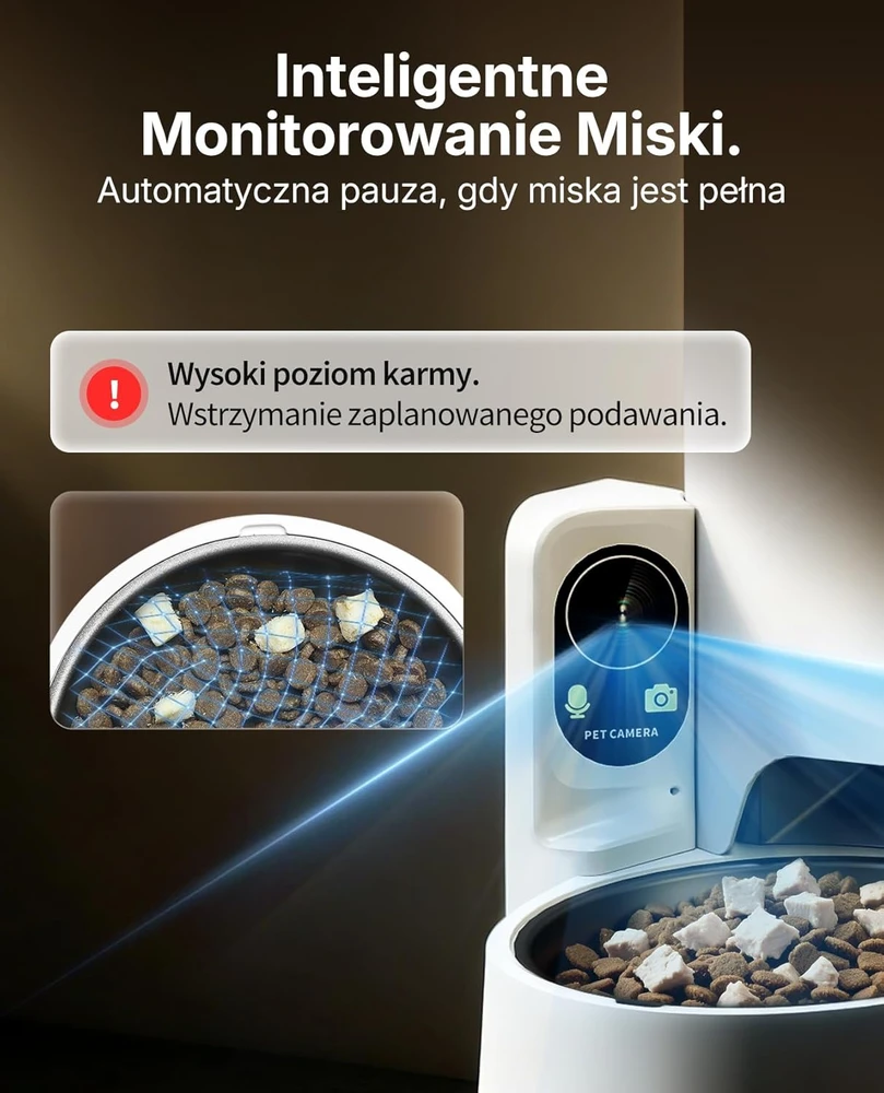 PETKIT automatinė kačių šėrykla su 1080P kamera, Wi-Fi, 3 l, P572