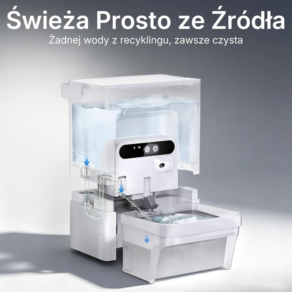 PETKIT automatinis vandens fontanas katėms EVERSWEET ULTRA P4117 su AI kamera, 5 l