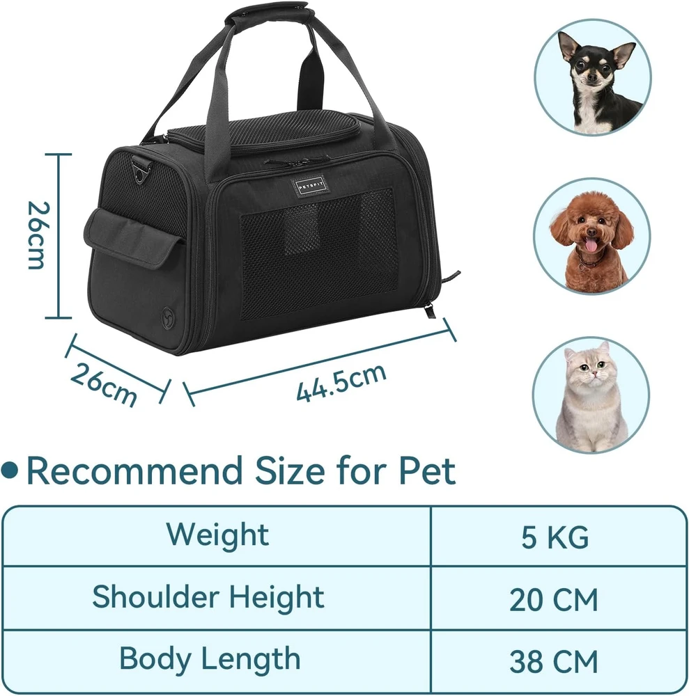 Petsfit gyvūnų transportavimo krepšys katėms ir mažiems šunims 44,5 cm DHCA012053