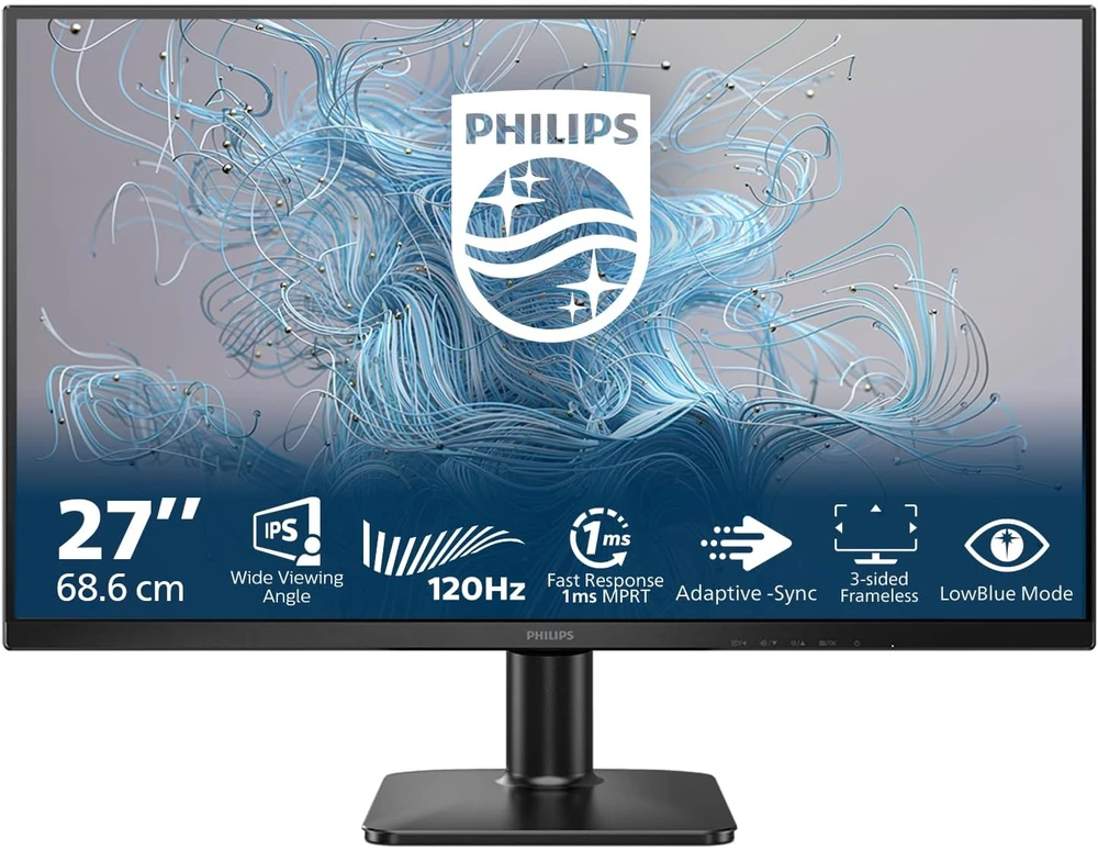 Philips 1000 series 27E2N1110/00 computer monitorius 68.6 cm (27") 1920 x 1080 pikselių Full HD LCD Juodas