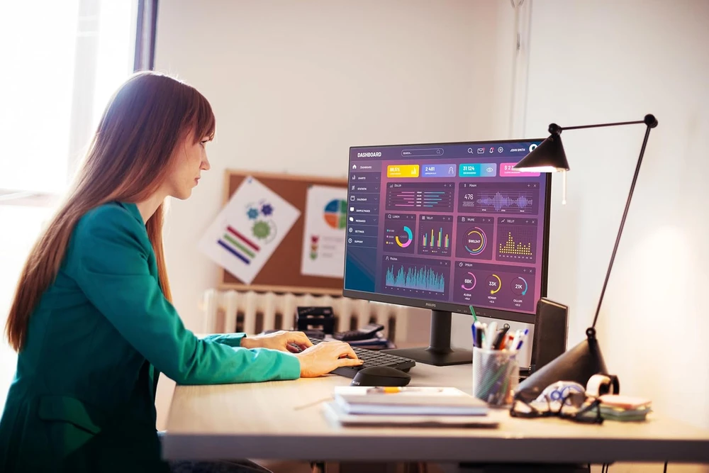 Philips 1000 series 27E2N1110/00 computer monitorius 68.6 cm (27") 1920 x 1080 pikselių Full HD LCD Juodas