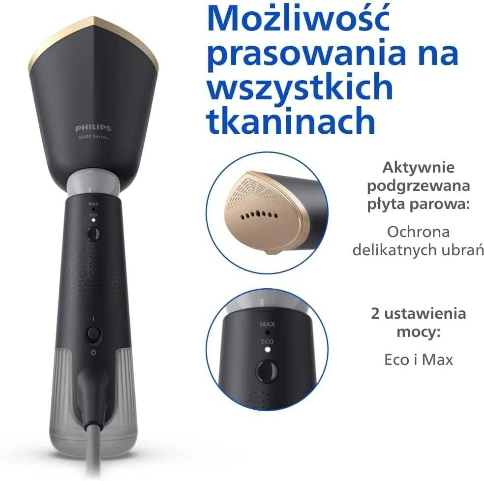 Rankinis drabužių garintuvas Philips 5000 serija STH5030/80, tamsiai pilkas