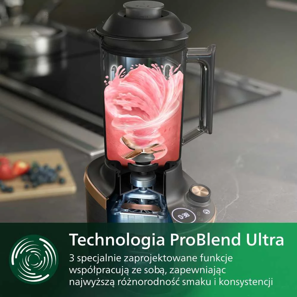 Kokteilinė su sulčiaspaudės moduliu „Philips Flip&Juice HR3770/10“, 1500 W, 2 l