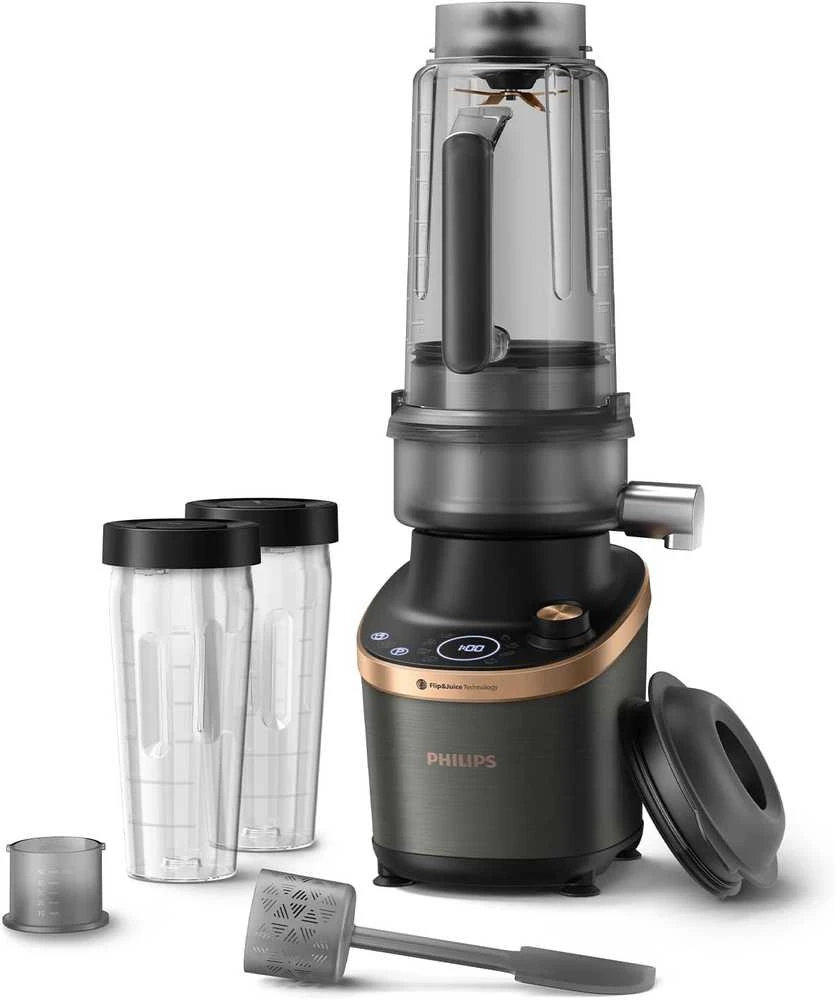 Kokteilinė su sulčiaspaudės moduliu „Philips Flip&Juice HR3770/10“, 1500 W, 2 l