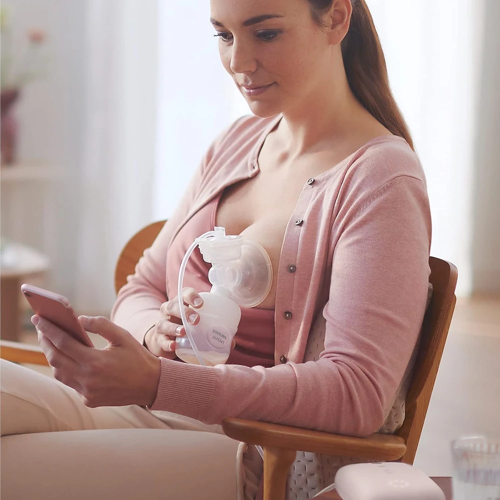 Philips Avent elektrinis viengubas pientraukis dovanų rinkinys su buteliukais SCD340/31