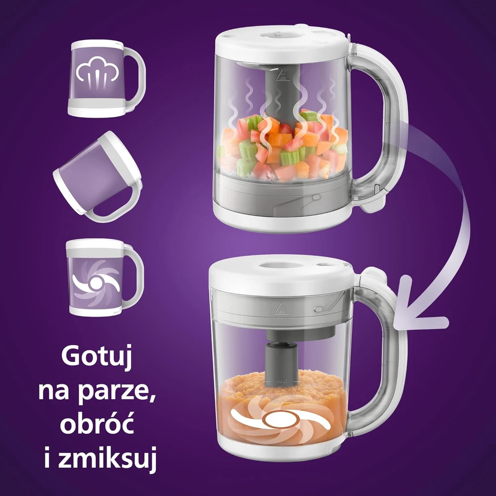 Garintuvas ir trintuvas Philips Avent SCF883/01, 400 W