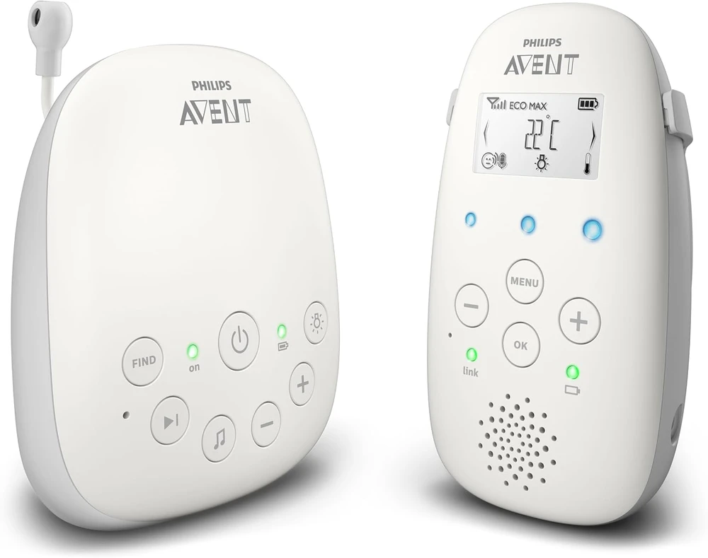 Philips Avent garso auklė DECT su Smart ECO režimu, 50 m, SCD713/26